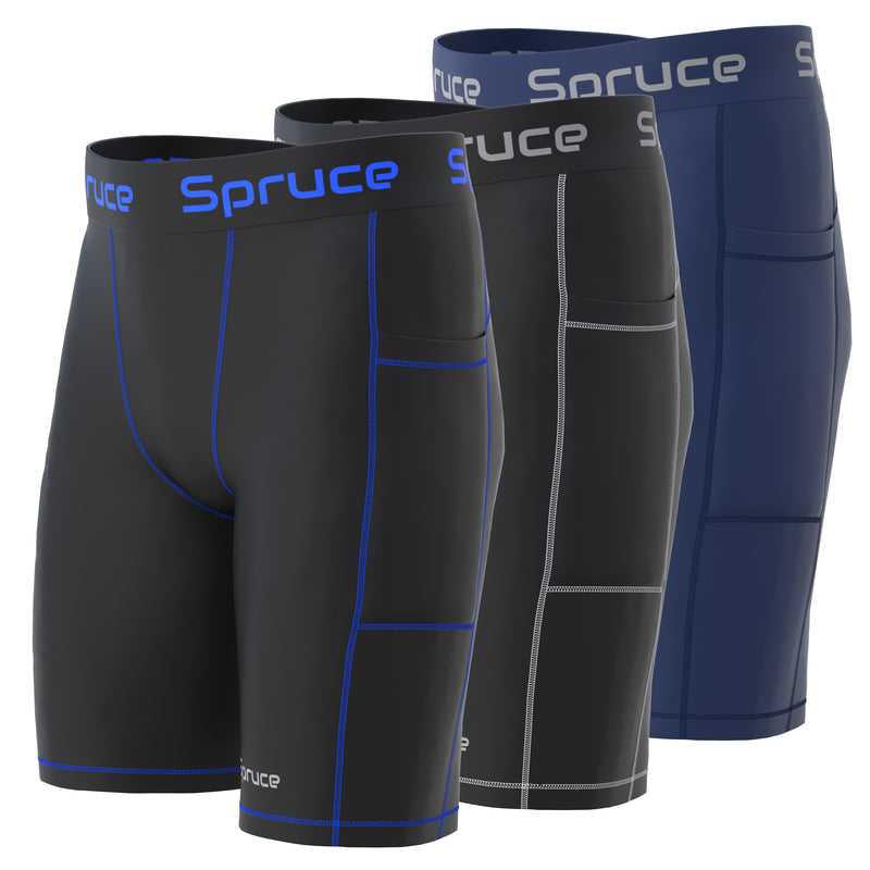 Men's Compression Shorts with Pockets