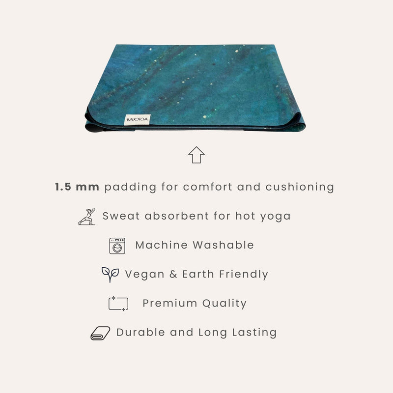 Travel Yoga Mat – Galaxy Aurora - Spruce Sports