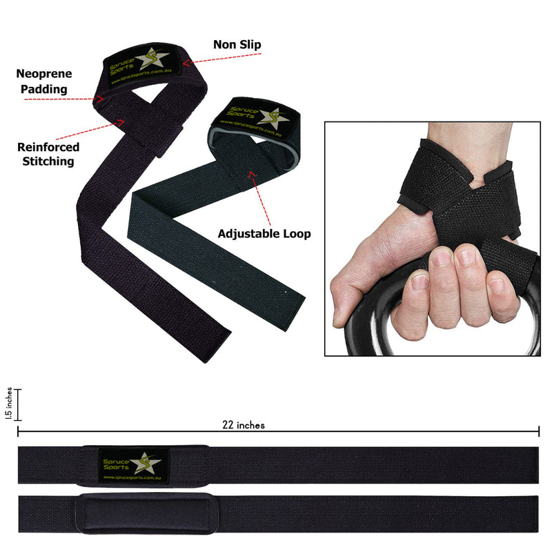 Cotton Lifting Straps - Spruce Sports