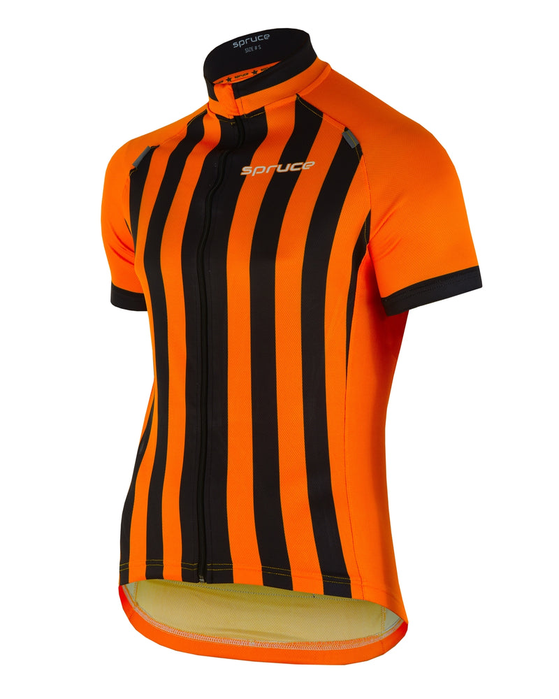 Men's Cycling Vertical Striped Jersey - Spruce Sports