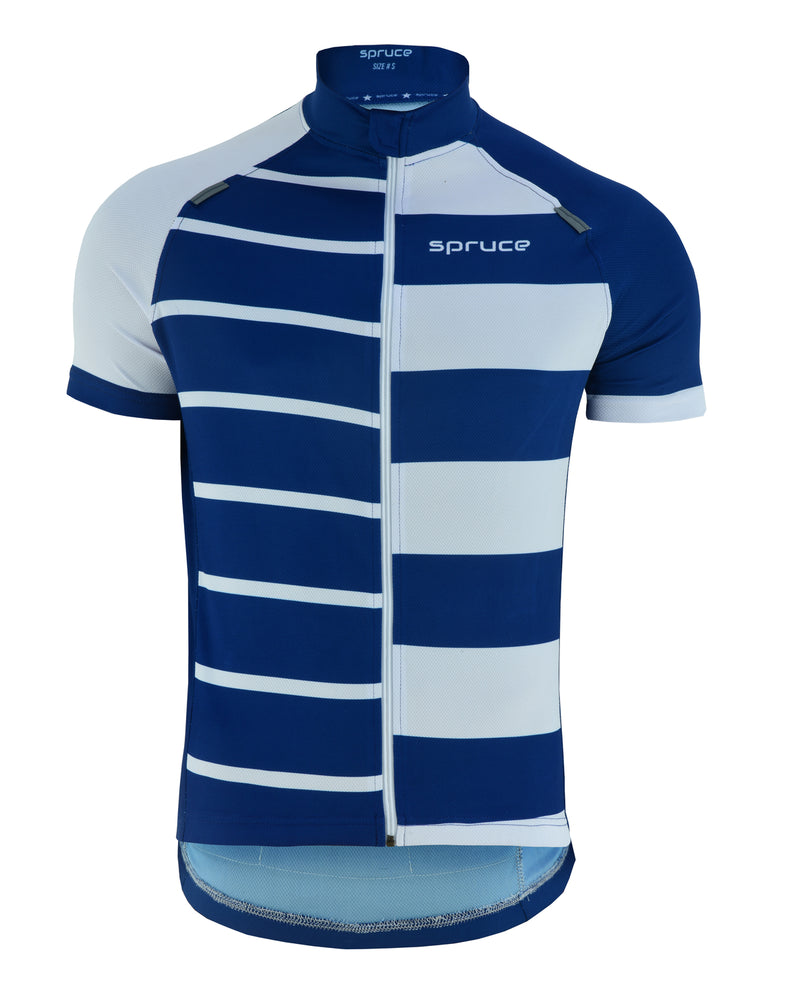 Men's Cycling Horizontal Striped Jersey - Spruce Sports