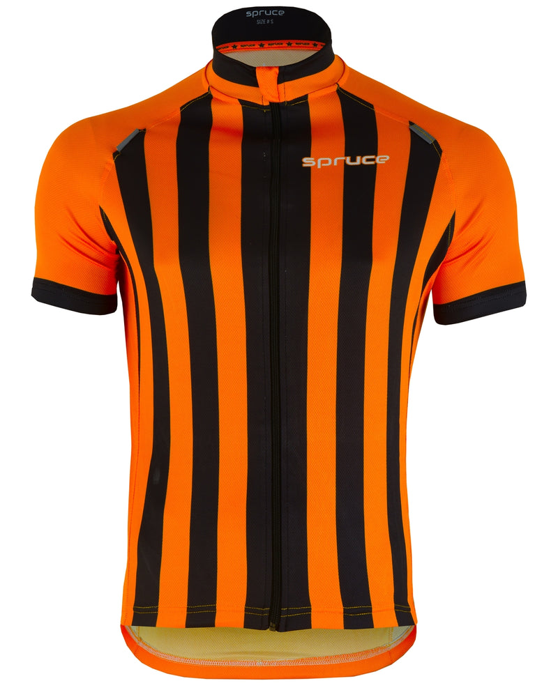 Men's Cycling Vertical Striped Jersey - Spruce Sports