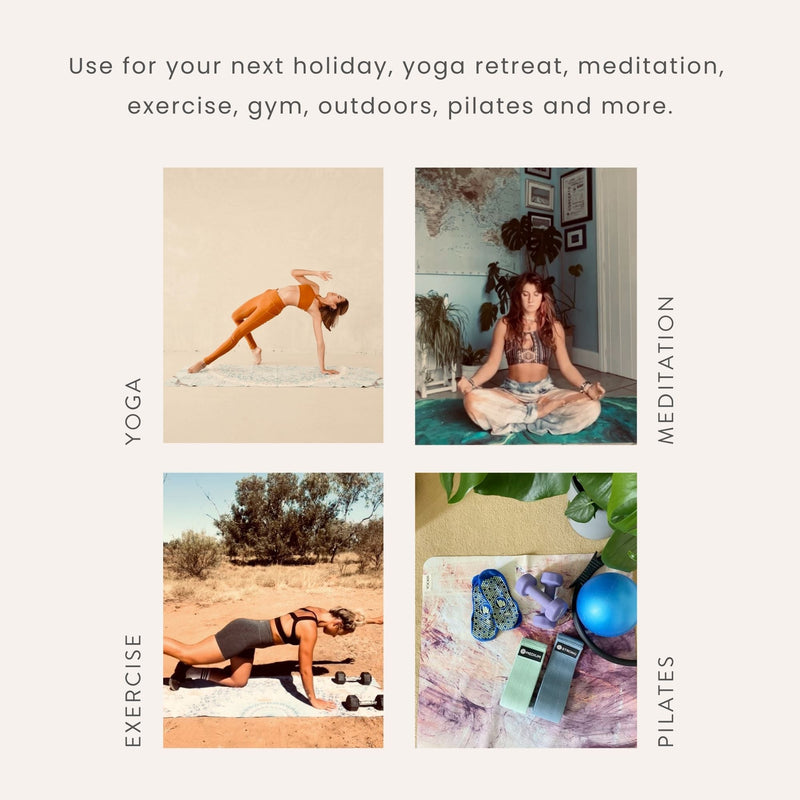 Travel Yoga Mat – Galaxy Aurora - Spruce Sports