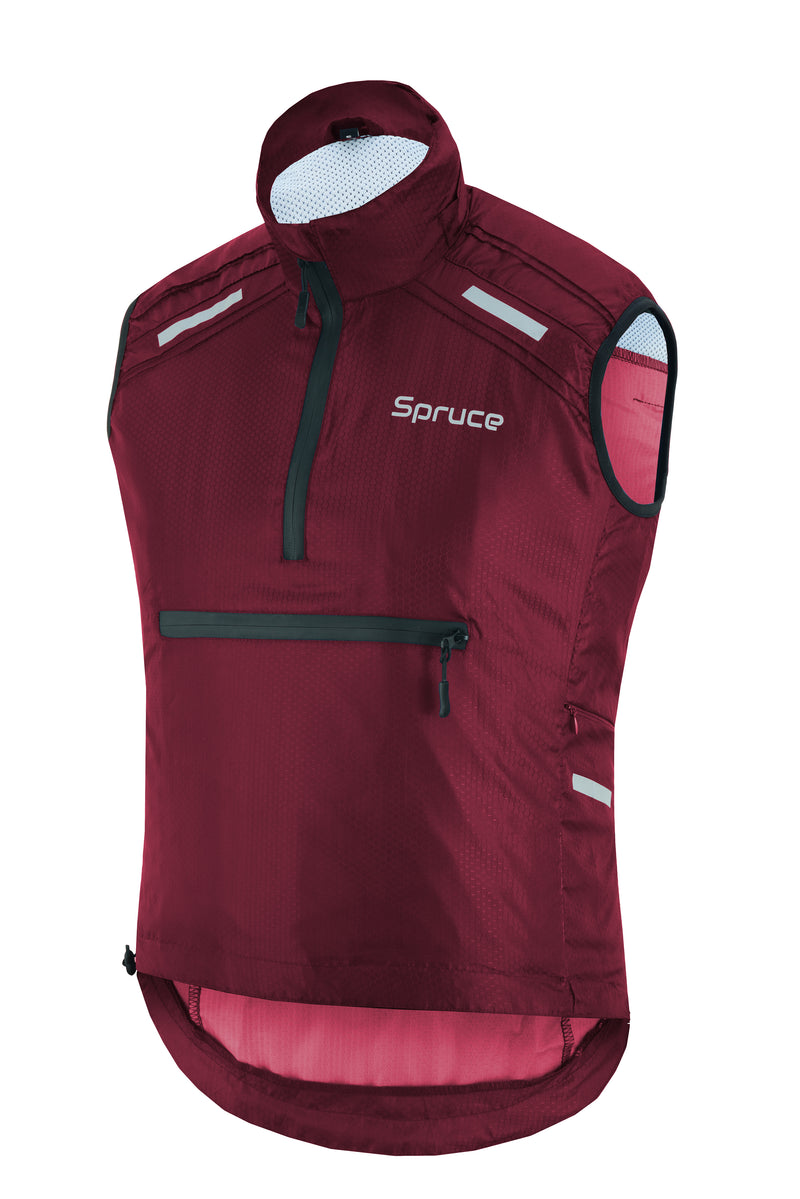 Unisex Water Resistant Hooded Gilet - Spruce Sports