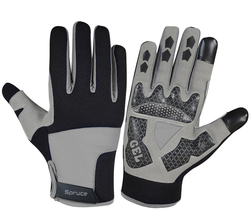 Windproof Gel Padded Touchscreen Gloves - Spruce Sports