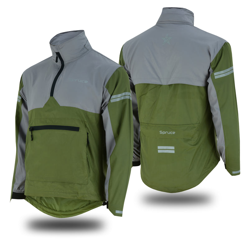 Men's Hooded Rain Jacket - Spruce Sports