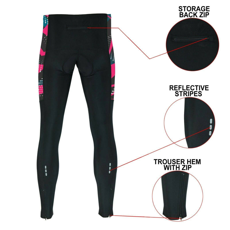 Men's Cycling Gel Padded Tights - Spruce Sports