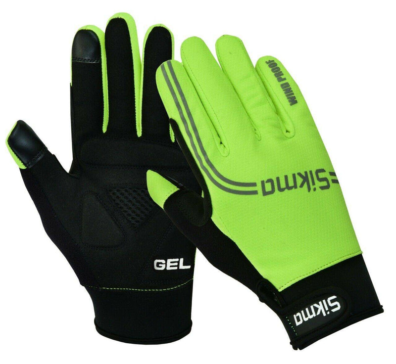 Windproof Gel Padded Touchscreen Gloves - Spruce Sports