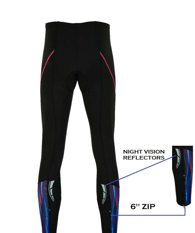 Women's Winter Cycling Padded Tights - Spruce Sports