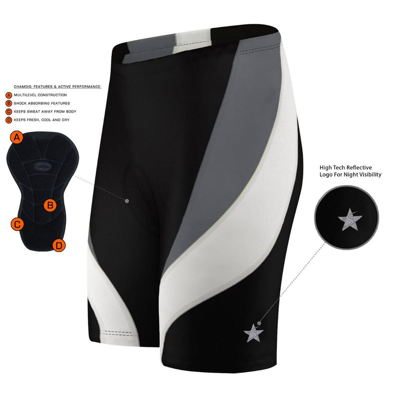 Men Cycling 3D Anti-Bac Padding Shorts - Spruce Sports