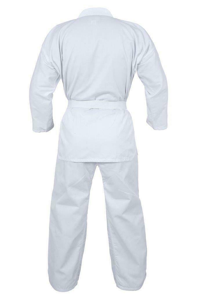 Taekwondo Uniforms White PolyCotton Martial Art 8oz Gi with belt - Spruce Sports